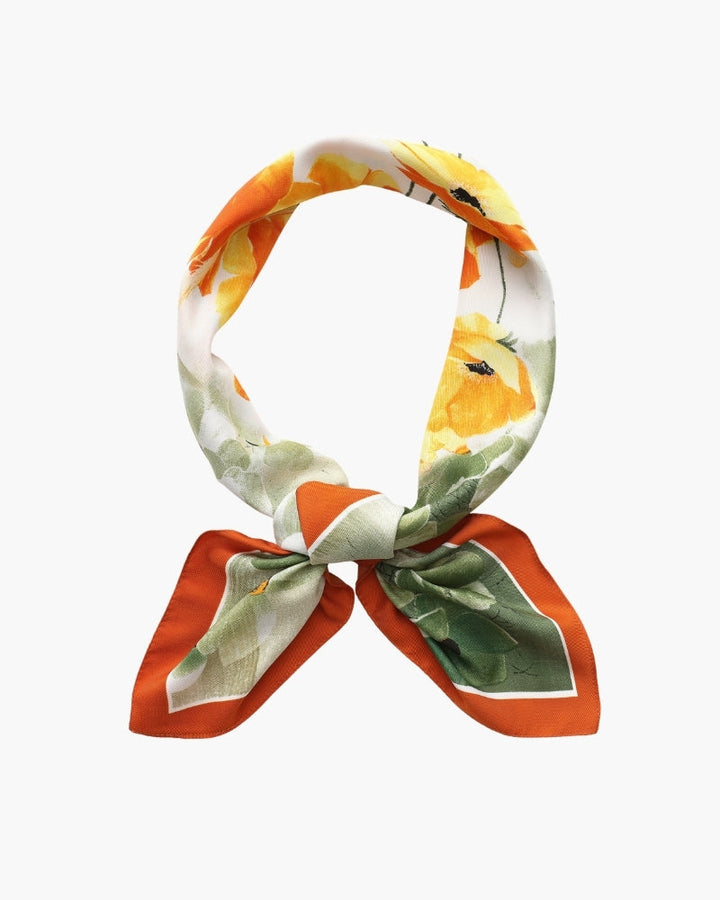 Old Money Impressionist Garden Scarf