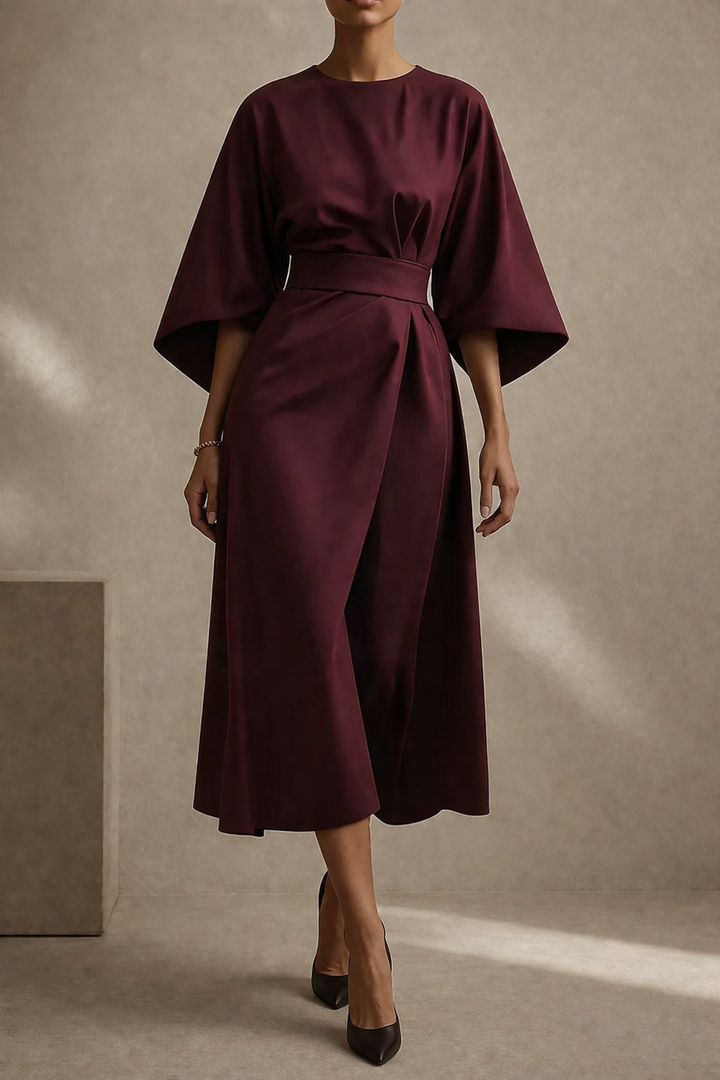 Elara™ | Flowy Elegant Midi Dress