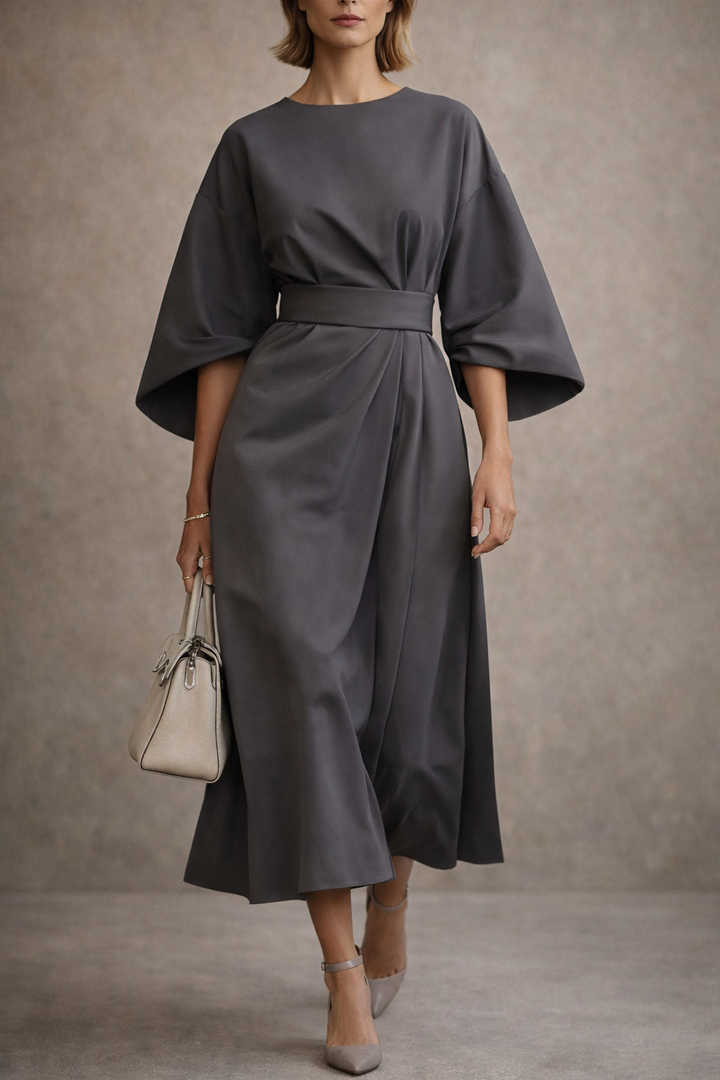 Elara™ | Flowy Elegant Midi Dress
