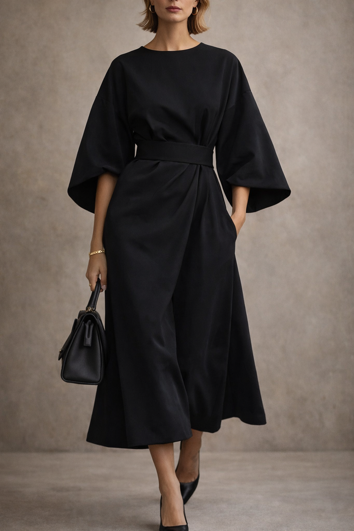 Elara™ | Flowy Elegant Midi Dress