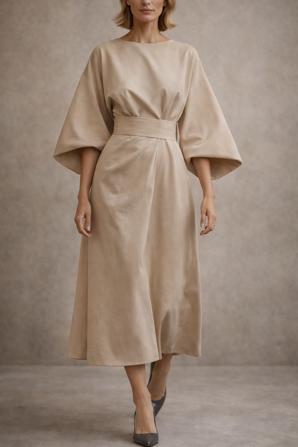 Elara™ | Flowy Elegant Midi Dress