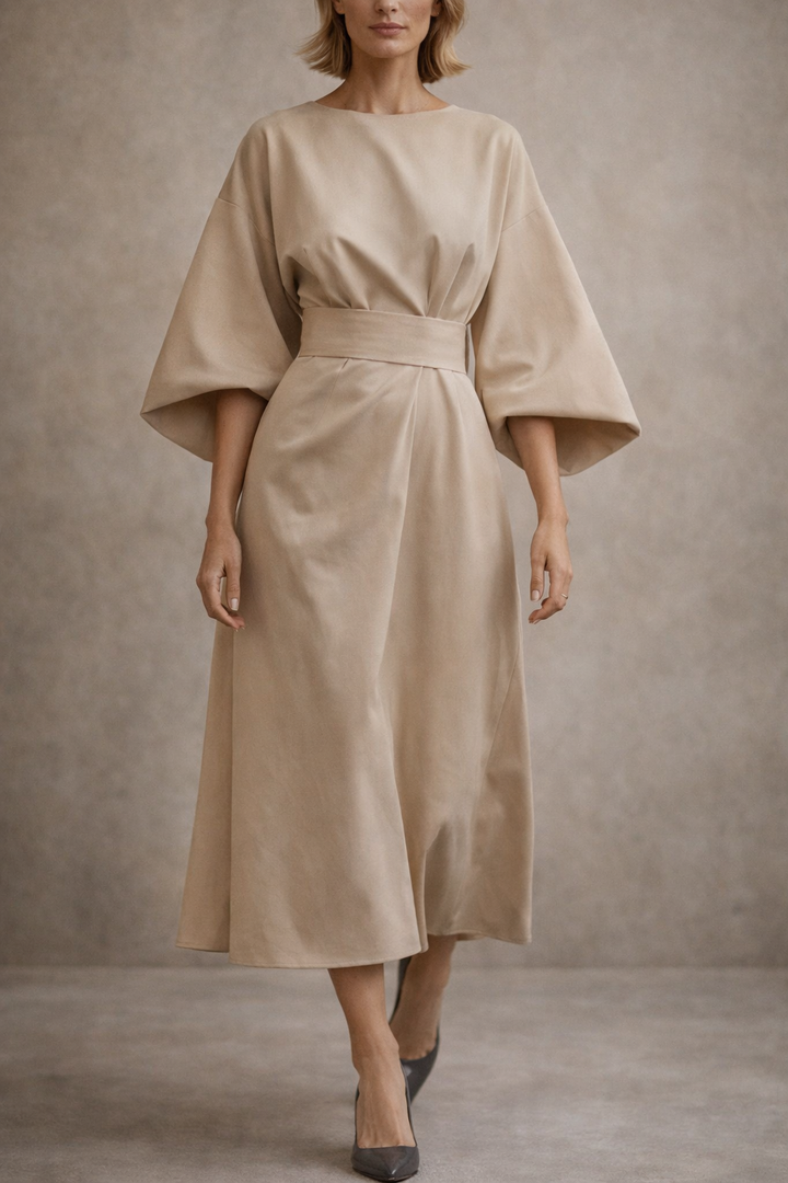 Elara™ | Flowy Elegant Midi Dress