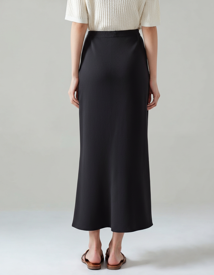 Old Money Silk Skirt